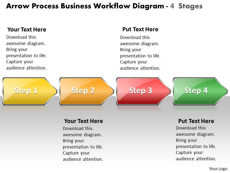 Business PowerPoint Templates arrow process workflow ...