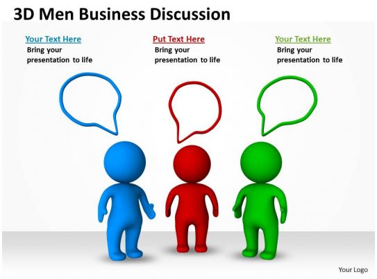 3D Men Business Discussion Ppt Graphics Icons  PPT Images 