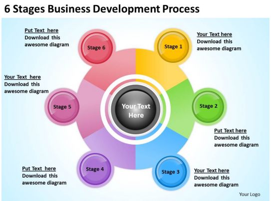 Business Management Structure Diagram 6 Stages Development ...