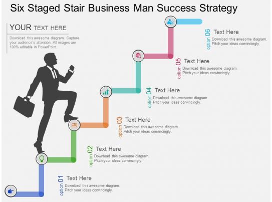 cv six staged stair business man success strategy flat