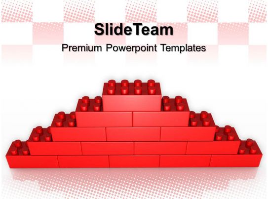 Large Building Blocks Powerpoint Templates Lego Wall 