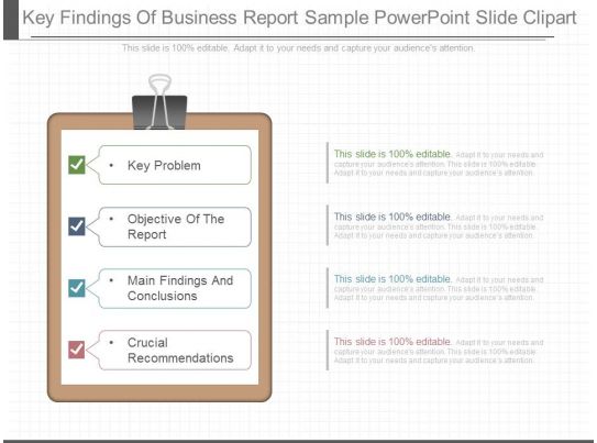 business report sample findings of facts