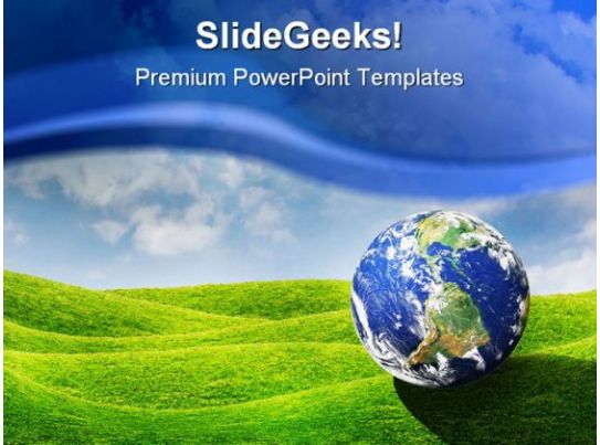 Planet Earth Globe PowerPoint Template 0910 Presentation PowerPoint 