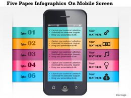 0115_five_paper_infographics_on_mobile_screen_powerpoint_template_Slide01