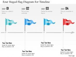 0115_four_staged_flag_diagram_for_timeline_powerpoint_template_Slide01