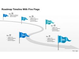 0115_roadmap_timeline_with_five_flags_powerpoint_template_Slide01