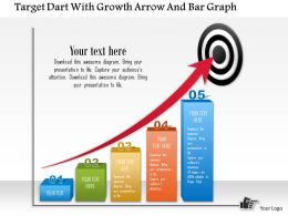 0115_target_dart_with_growth_arrow_and_bar_graph_powerpoint_template_Slide01