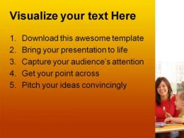 Preschoolers Education PowerPoint Template 1110 | PowerPoint Slide
