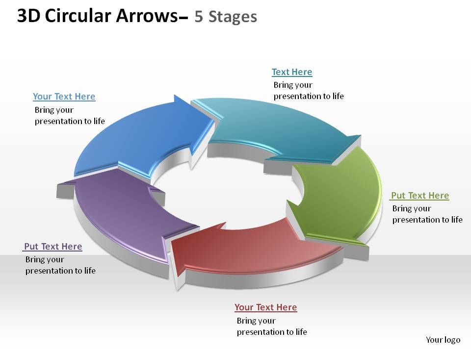 5 Steps Process Arrows Powerpoint Diagram Ciloart | Images and Photos ...
