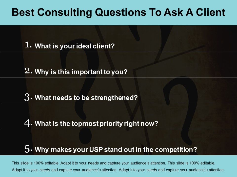 questions to ask in a business presentation
