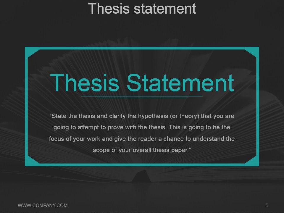thesis statement presentation