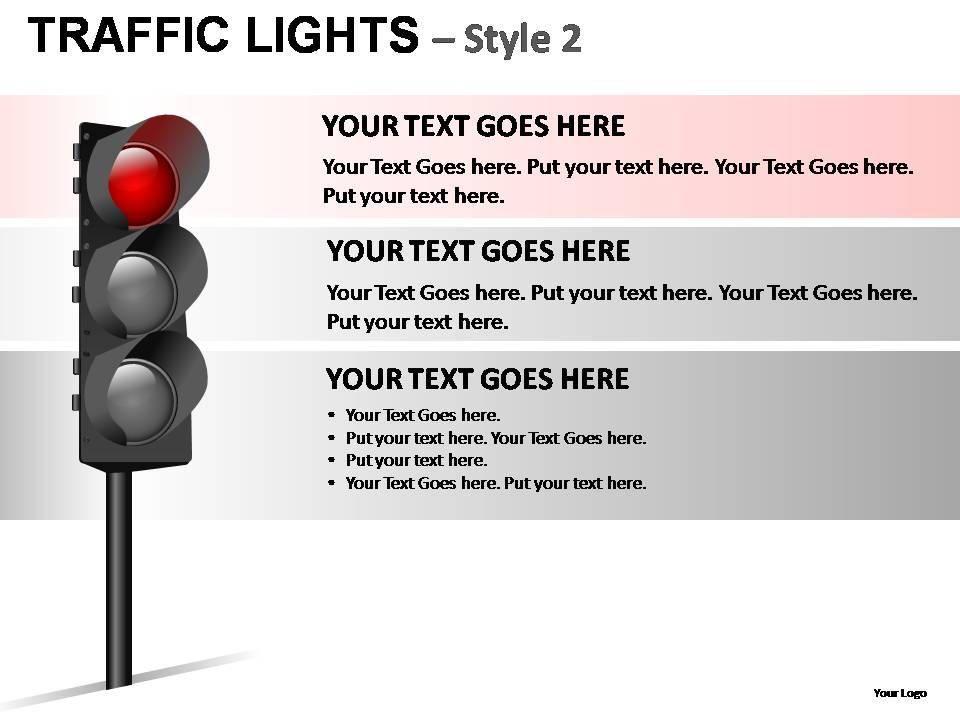 Traffic Lights Style 2 Powerpoint Presentation Slides Powerpoint
