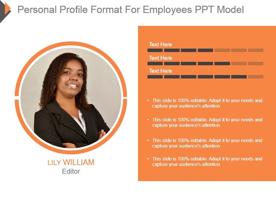 Personal Profile Format For Employees Ppt Model ...