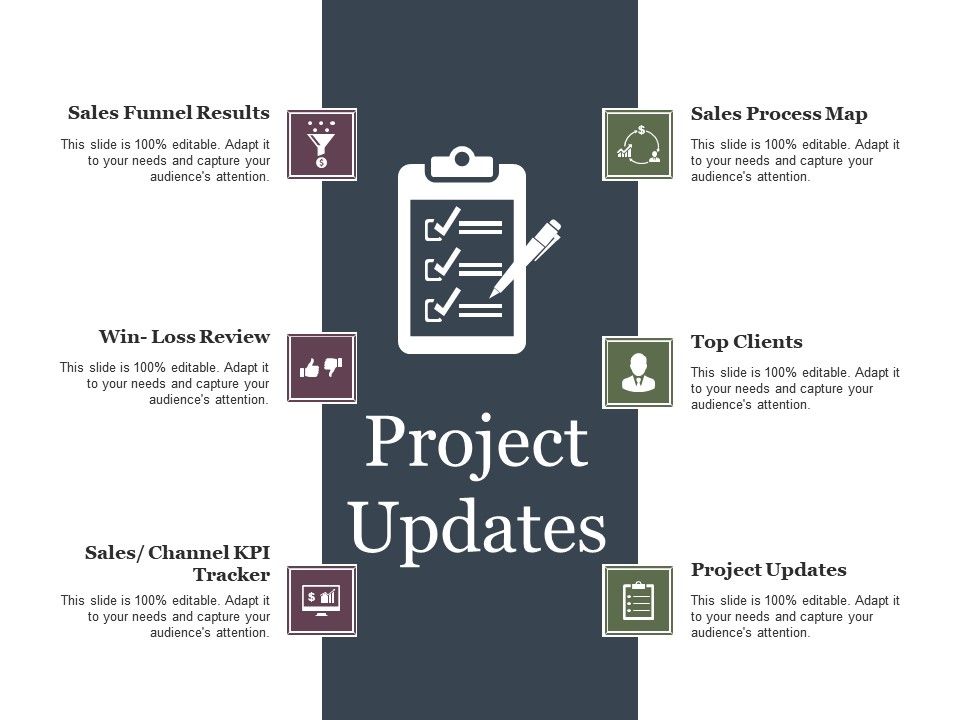 Project Updates Ppt Example Professional Powerpoint Templates