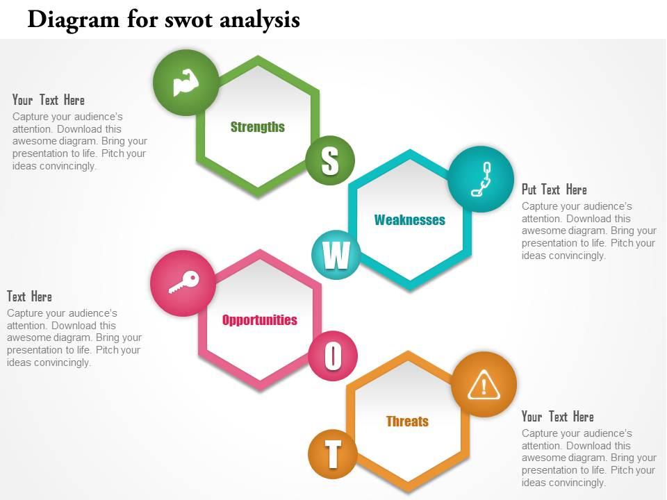 0115 diagram for swot analysis powerpoint template Slide01