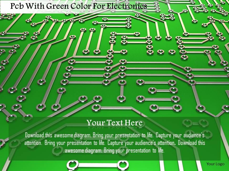 0115 Pcb With Green Color For Electronics Image Graphics For Powerpoint