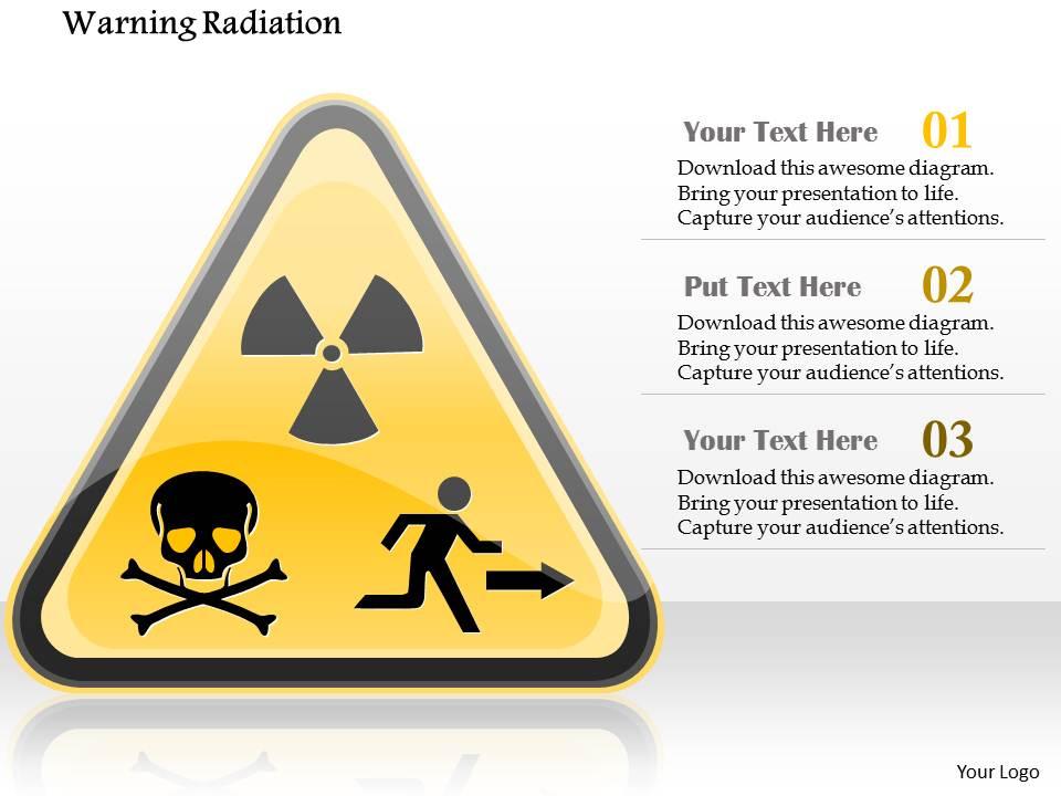 0115_warning_radiation_nuclear_symbol_showing_skull_and_exit_sign_ppt_slide_Slide01