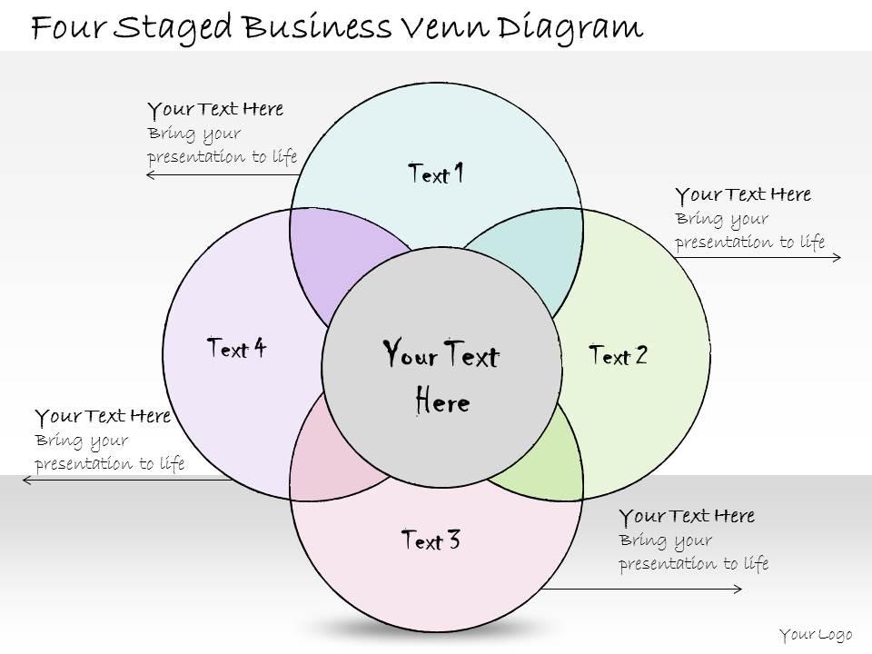 0314 business ppt diagram four staged business venn diagram powerpoint templates Slide01