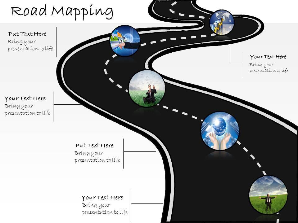 0314 business ppt diagram road mapping for strategy and innovation powerpoint template Slide01