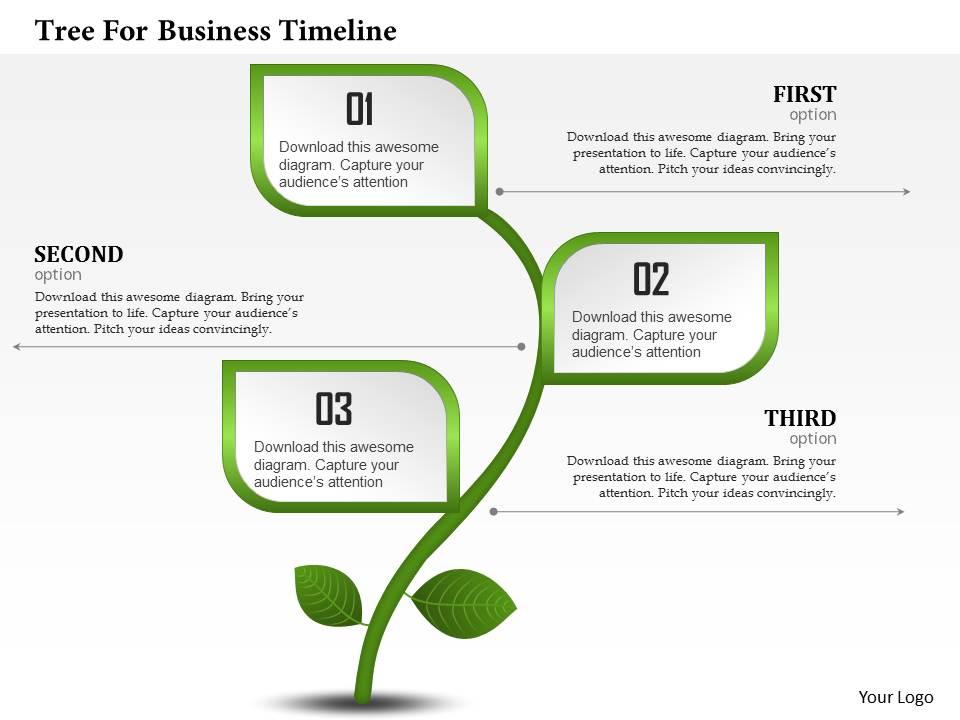 0314 Business Ppt Diagram Tree For Business Timeline Powerpoint ...