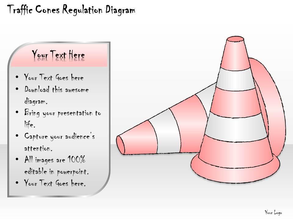 0414_consulting_diagram_traffic_cones_regulation_diagram_powerpoint_template_Slide01