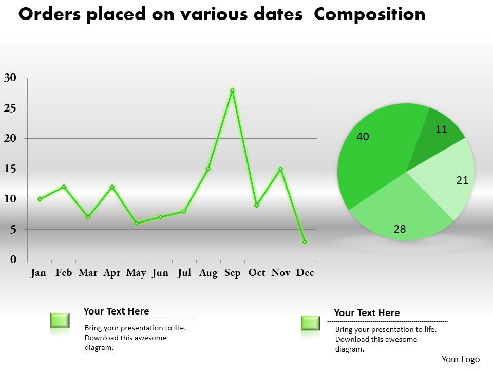 0414 data composition line pie chart powerpoint graph Slide01