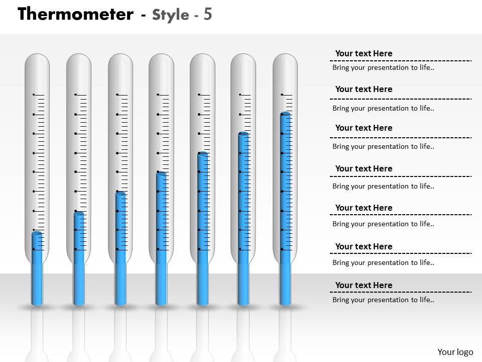 0414 thermometer graph column chart powerpoint graph Slide01