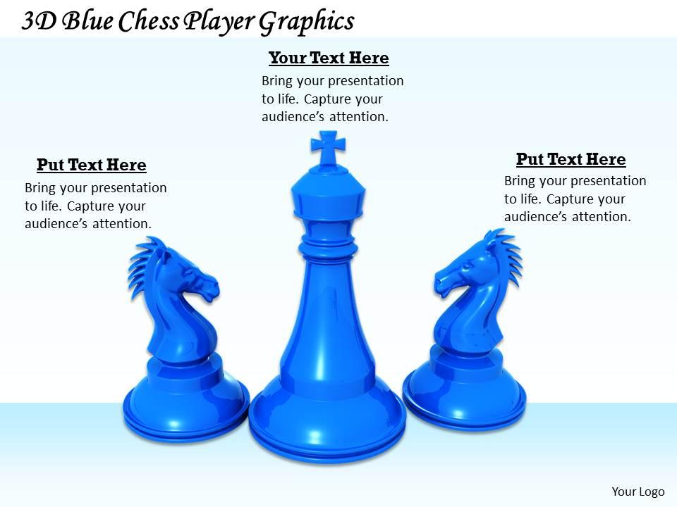 0514 3d blue chess player graphics image graphics for powerpoint Slide01