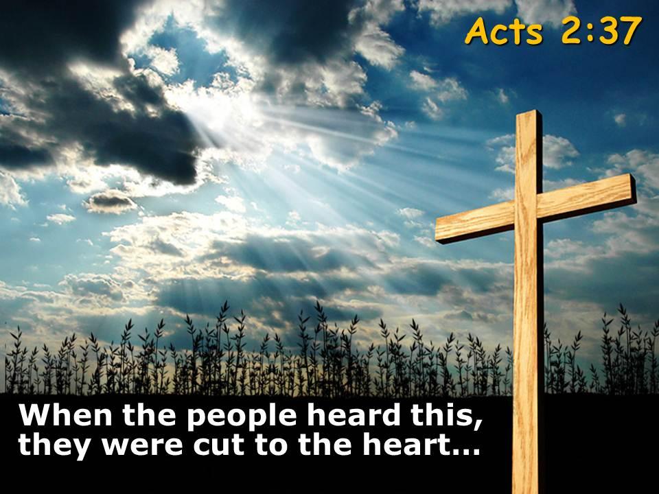 0514 acts 237 they were cut to the heart powerpoint church sermon Slide01
