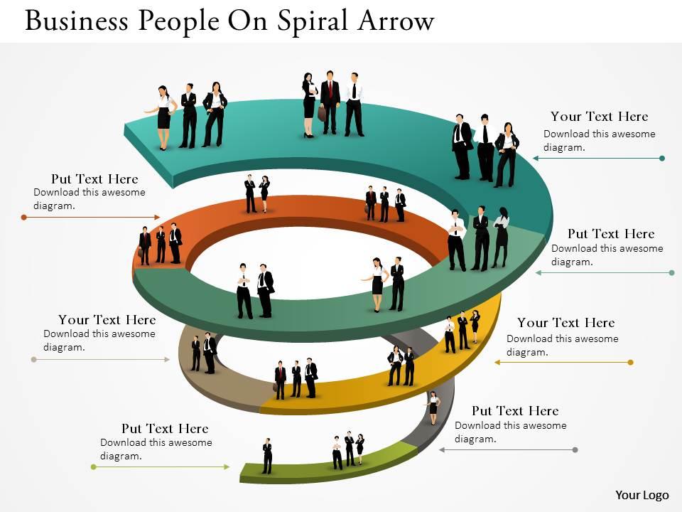 0514_business_people_on_spiral_arrow_powerpoint_presentation_Slide01