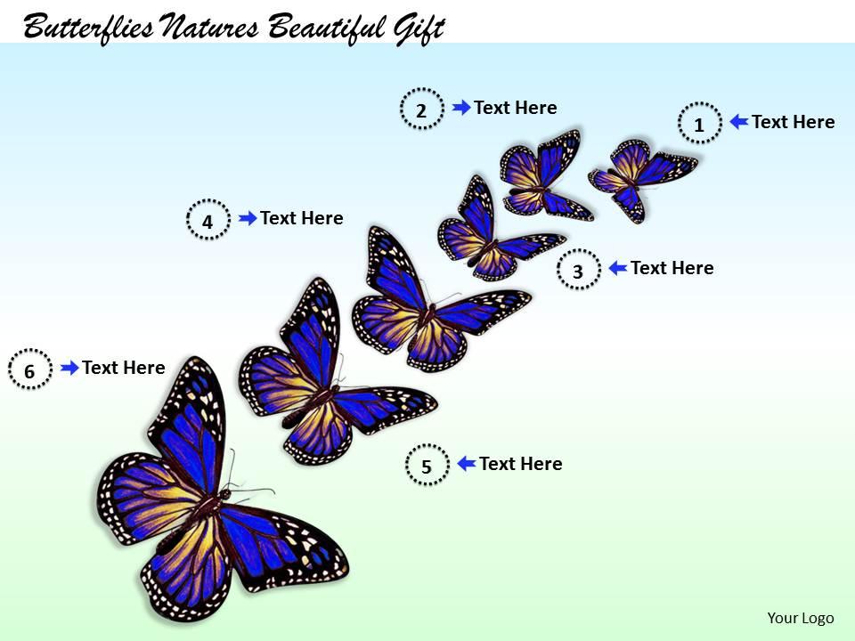 0514 butterflies natures beautiful gift image graphics for powerpoint Slide00