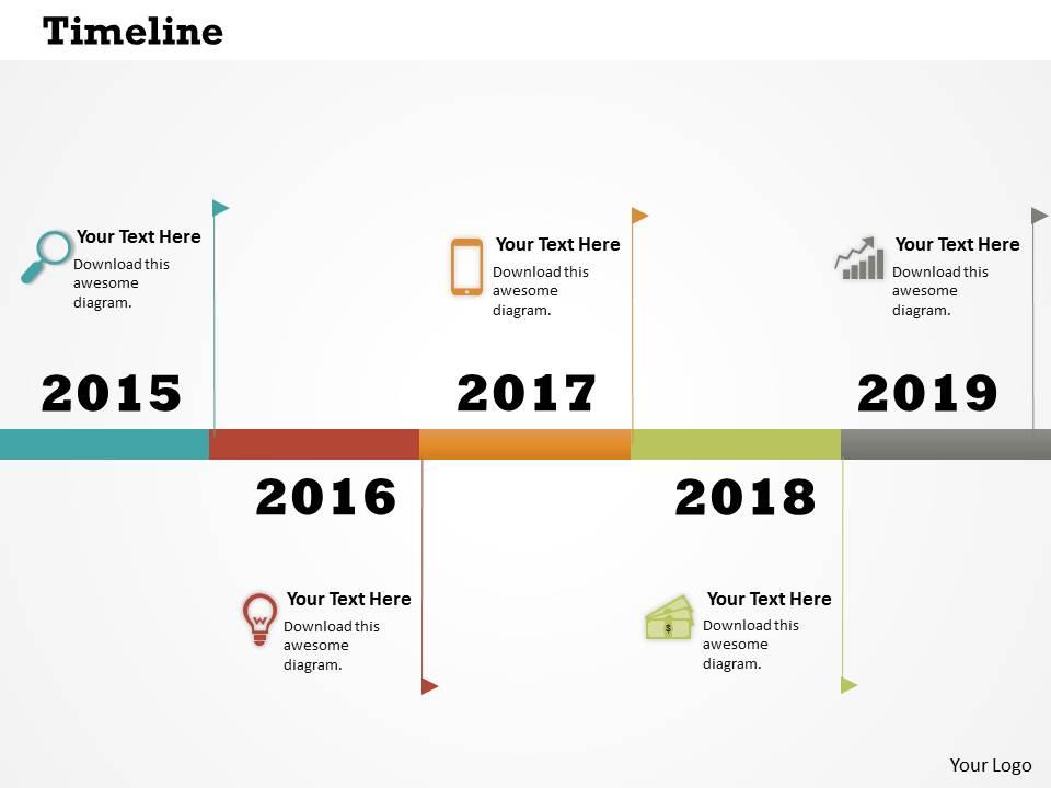 0514 colored graphic data driven time line diagram powerpoint slides Slide01