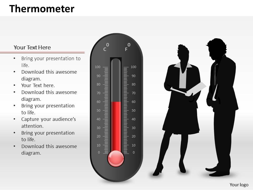 0514 data driven thermometer diagram powerpoint slides Slide01