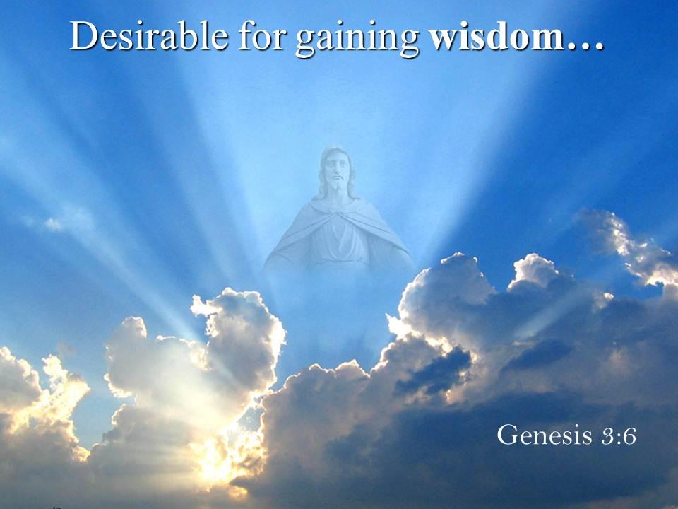 0514 genesis 36 desirable for gaining wisdom powerpoint church sermon Slide01