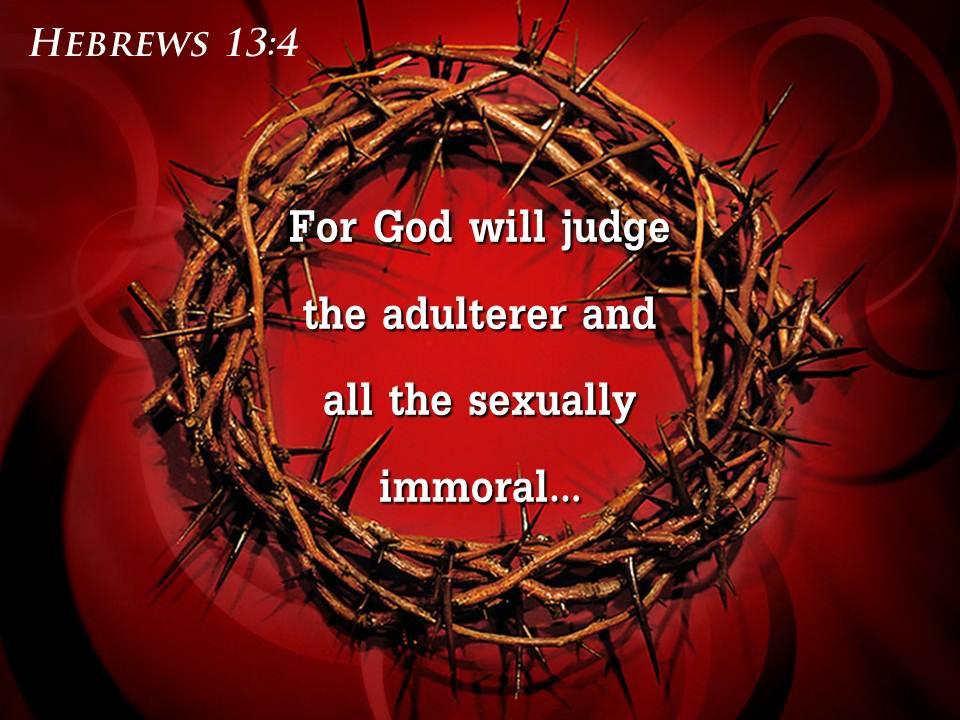 0514_hebrews_134_for_god_will_judge_the_powerpoint_church_sermon_Slide01