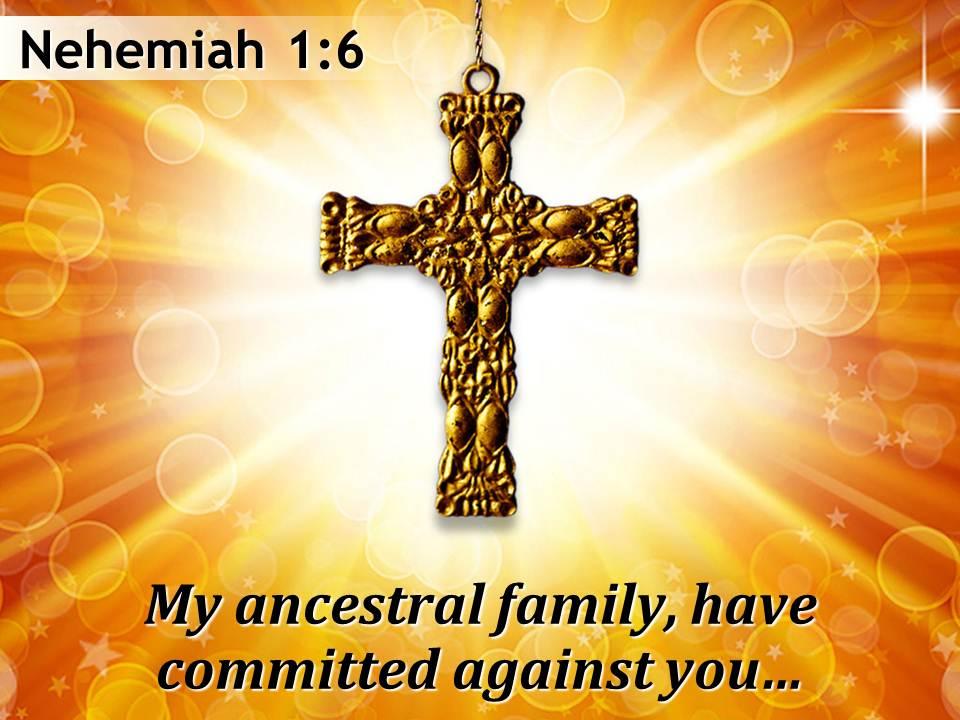 0514 nehemiah 16 my ancestral family have committed powerpoint church sermon Slide01