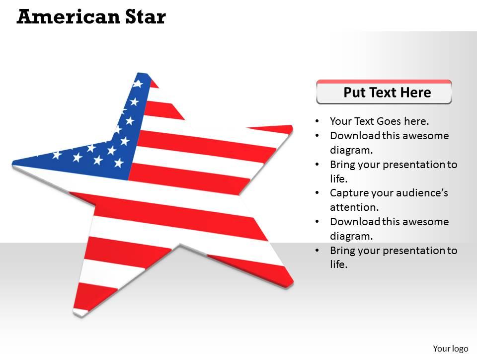 0514 star graphic with us flag image graphics for powerpoint Slide01