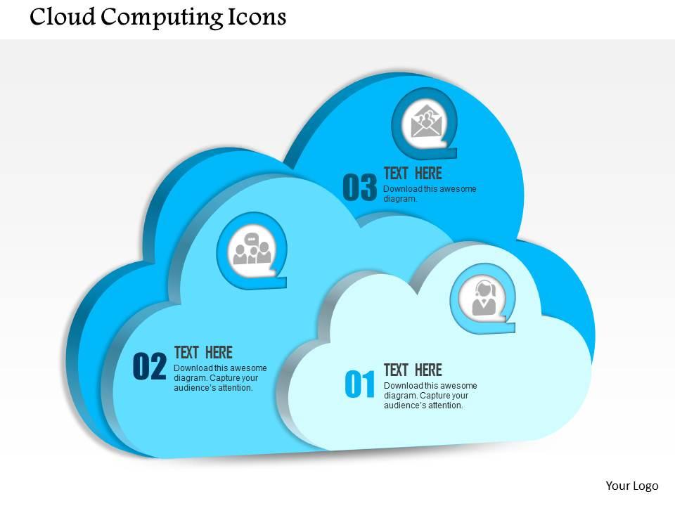 0814 cloud computing icons within each for public private or hybrid computing ppt slides Slide01