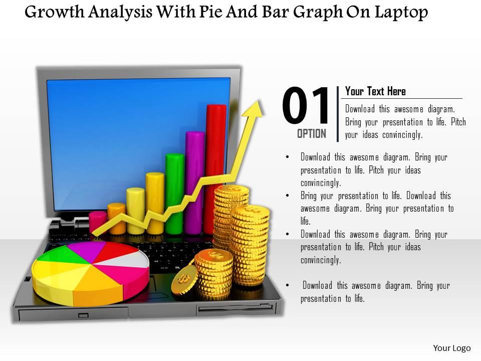 0814_growth_analysis_with_pie_and_bar_graph_on_laptop_image_graphics_for_powerpoint_Slide01