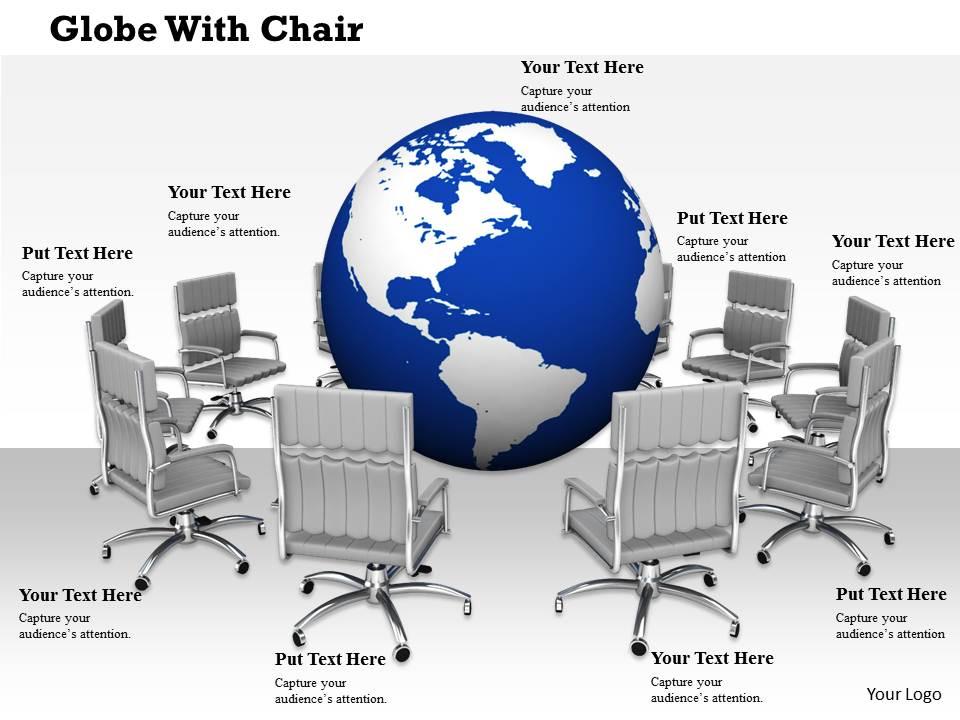0814_multiple_chairs_around_the_globe_shows_business_meeting_image_graphics_for_powerpoint_Slide01