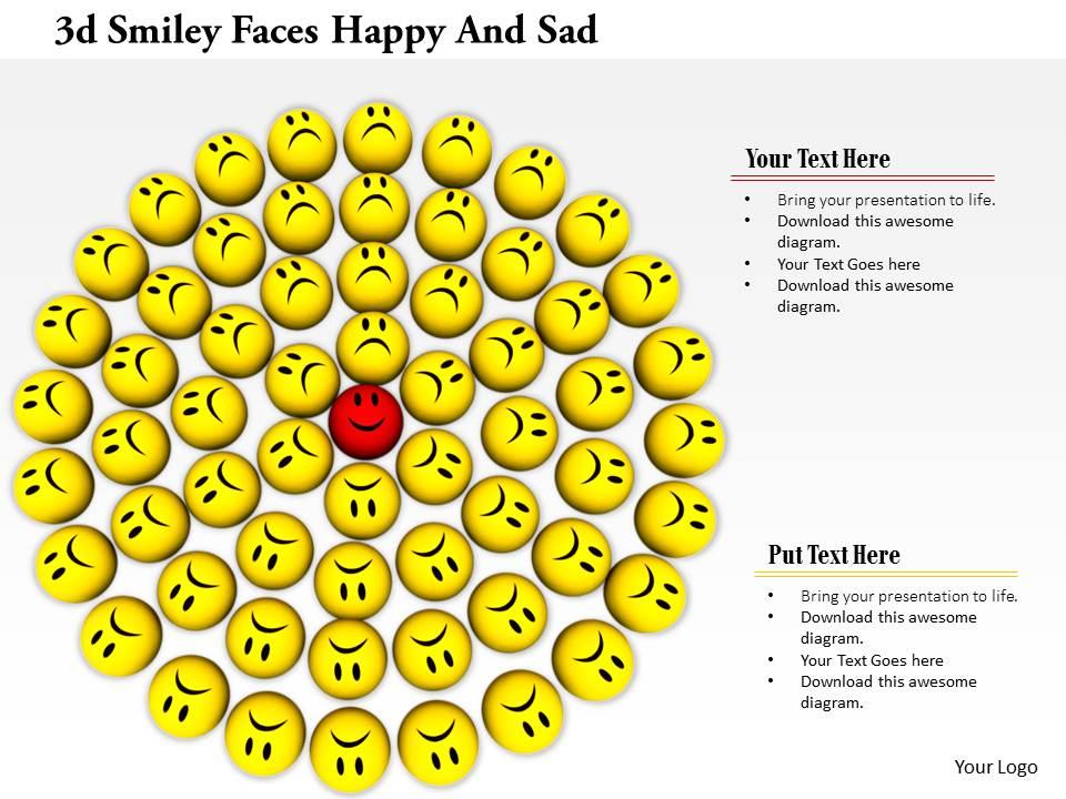 0914_3d_smiley_faces_happy_and_sad_circle_formation_image_slide_image_graphics_for_powerpoint_Slide01