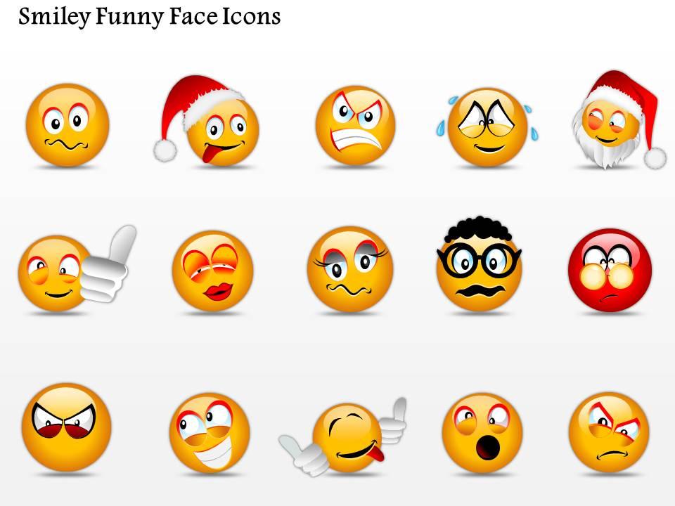 0914 Business Plan Smiley Funny Face Icons Powerpoint Template | PowerPoint  Presentation Slides | PPT Slides Graphics | Sample PPT Files | Template  Slide