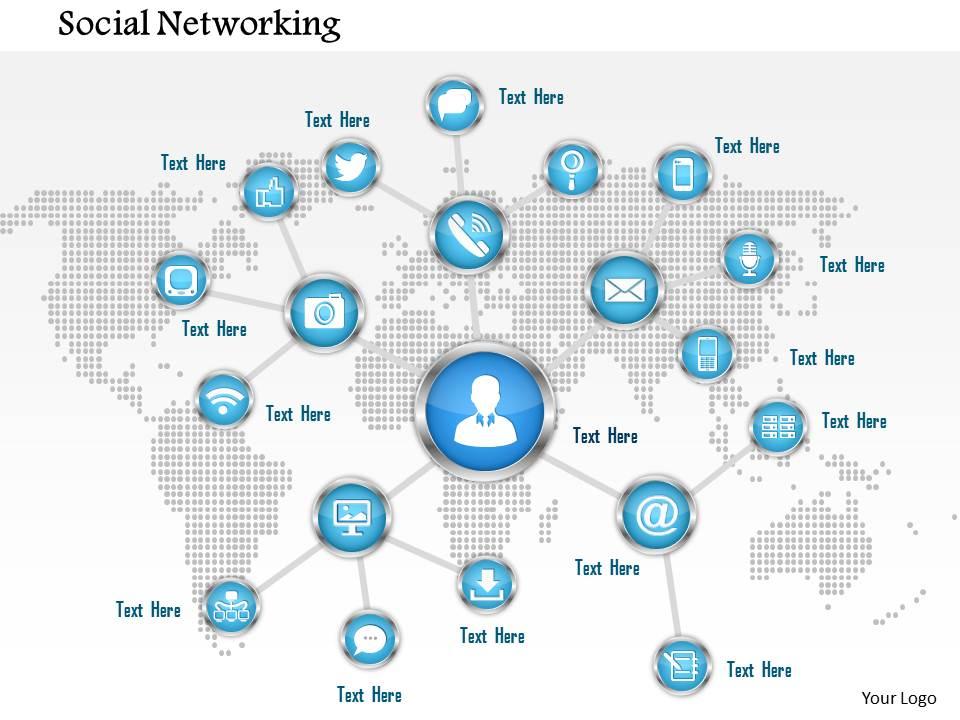 0914_concept_of_social_networking_with_connections_over_a_world_map_ppt_slide_Slide01