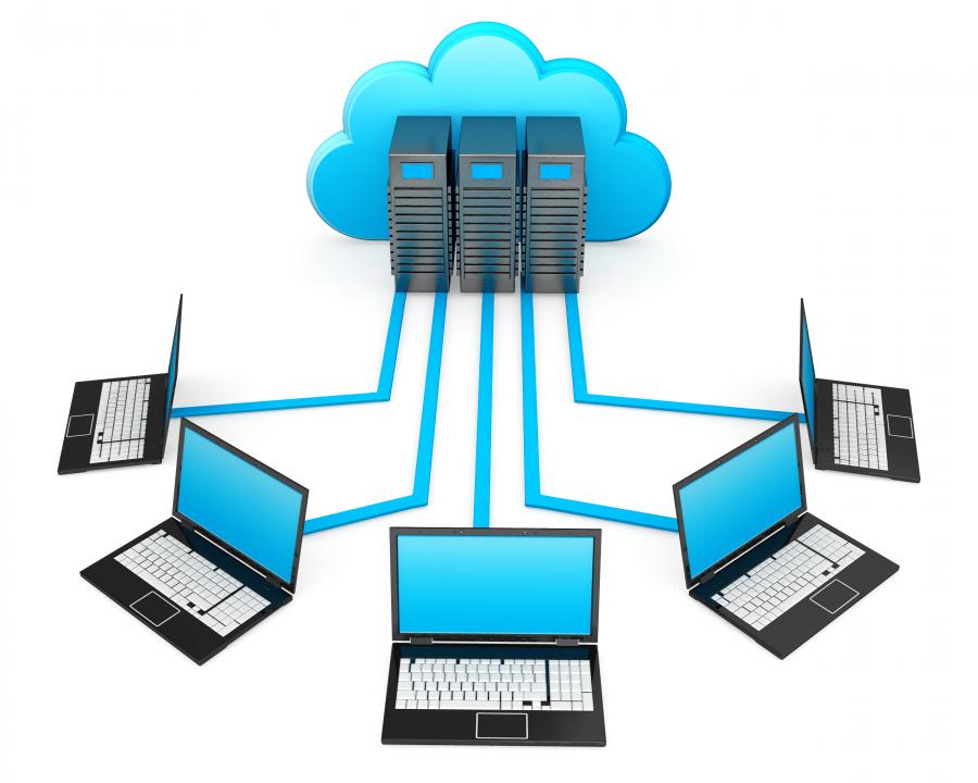 0914_laptop_connected_to_cloud_computing_network_stock_photo_Slide01