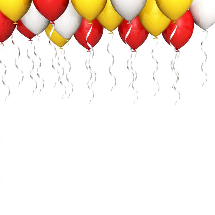 0914 party balloons isolated on white background image graphic stock photo Slide01
