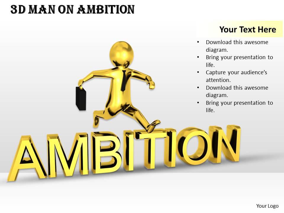 1013_3d_man_on_ambition_ppt_graphics_icons_powerpoint_Slide01