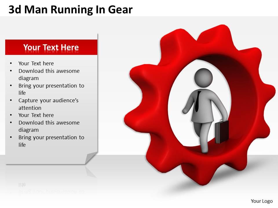 1013_3d_man_running_in_gear_ppt_graphics_icons_powerpoint_Slide01