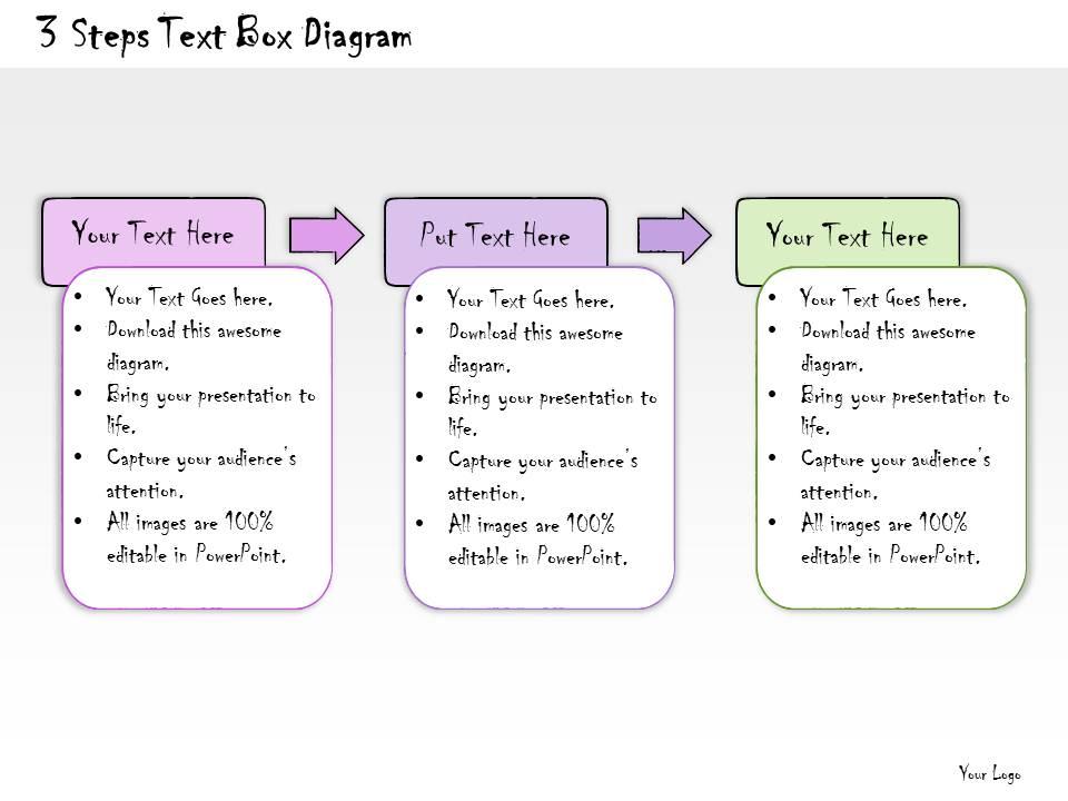 1013 business ppt diagram 3 steps text box diagram powerpoint template Slide01