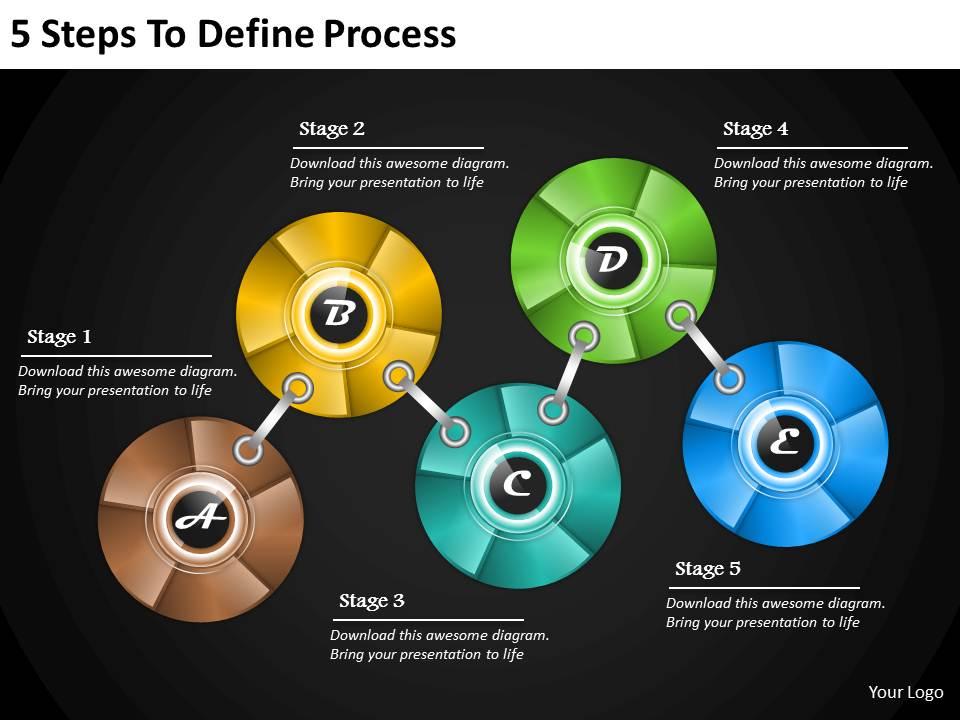 1013_business_ppt_diagram_5_steps_to_define_process_powerpoint_template_Slide01
