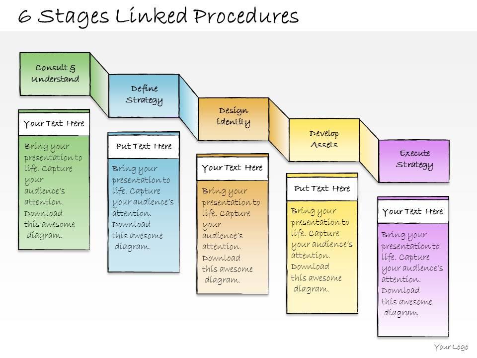 1013_business_ppt_diagram_6_stages_linked_procedures_powerpoint_template_Slide01